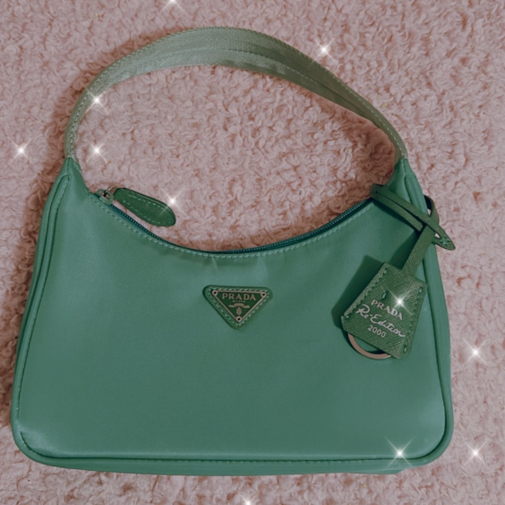 Green Prada Nylon Re-Edition 2000